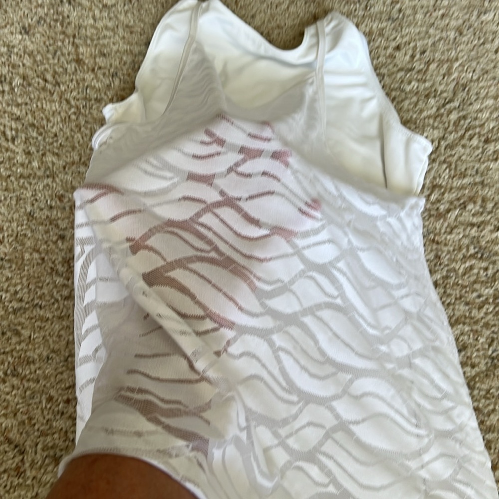 White Patterned Tank Top - Picture 8 of 8